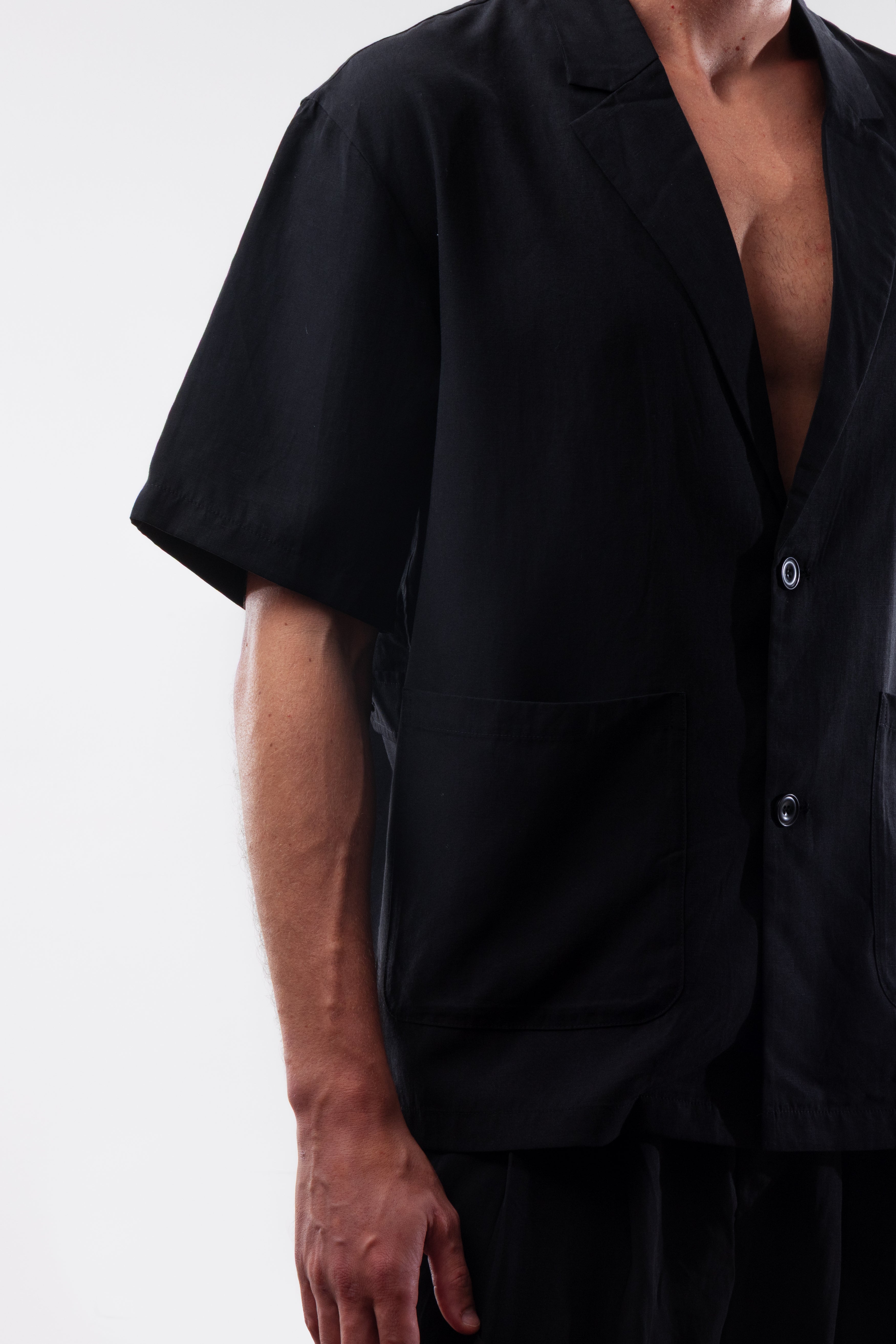 SHIRT SLEEVE JACKET BLACK