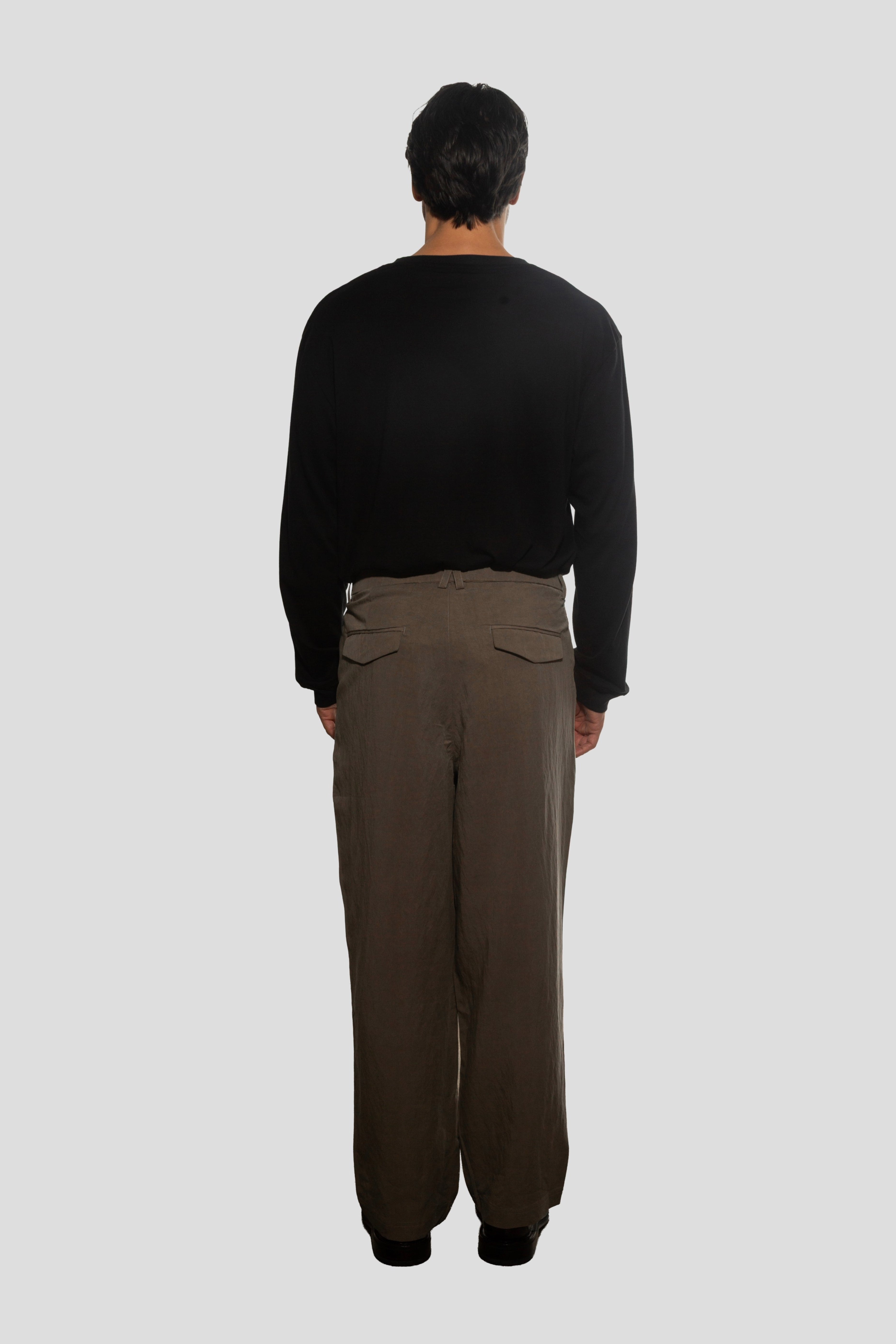 LYOCELL TROUSERS OLIVE