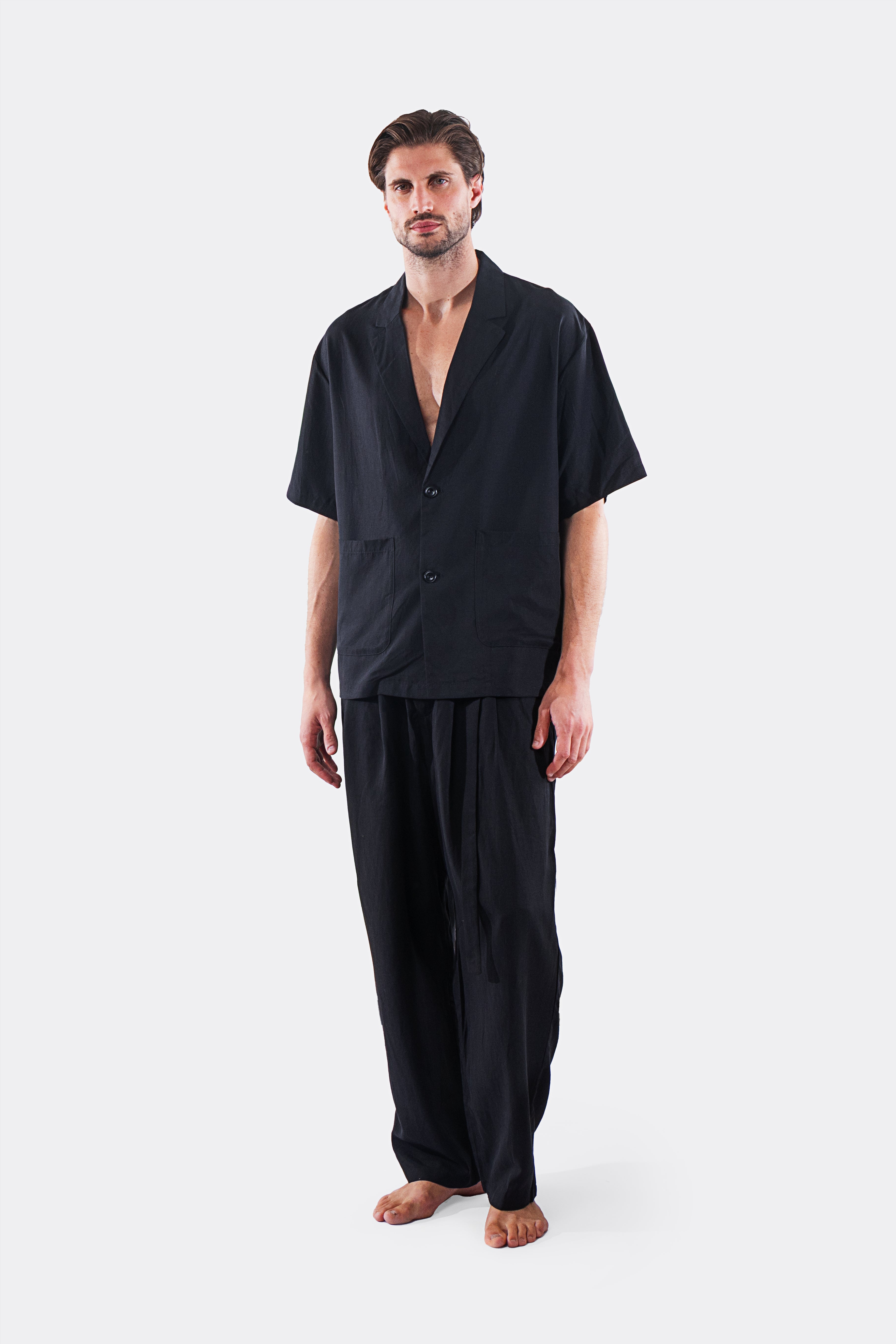 PANTALON AVEC CEINTURE NOIR