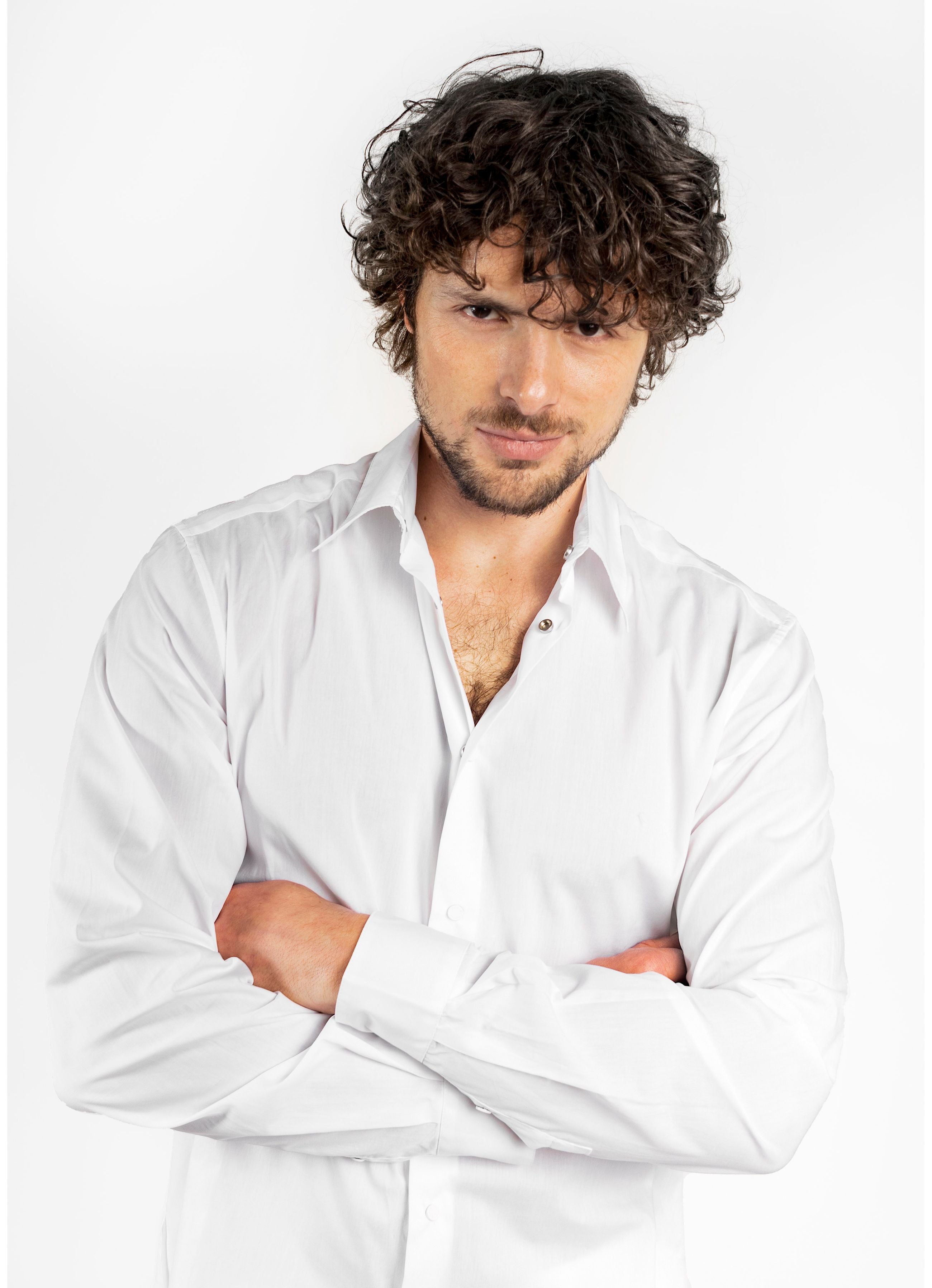 POPLIN COTTON LONG SLEEVED SHIRT WHITE GEMINI