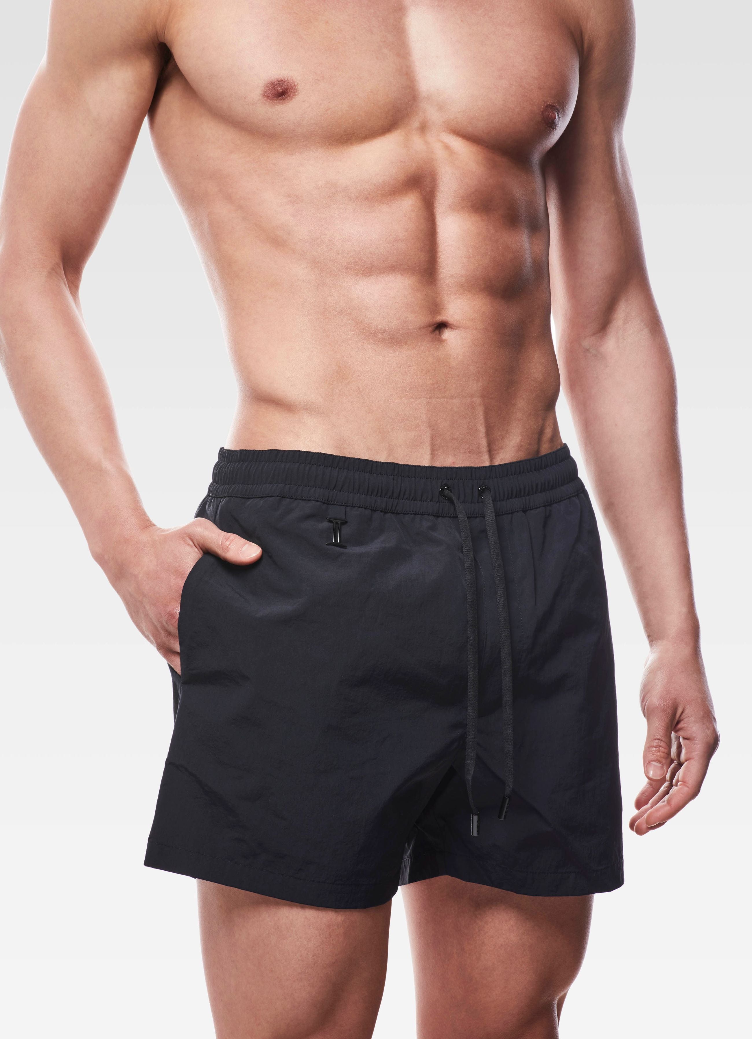 SWIM SHORTS REGULAR BLACK GEMINI