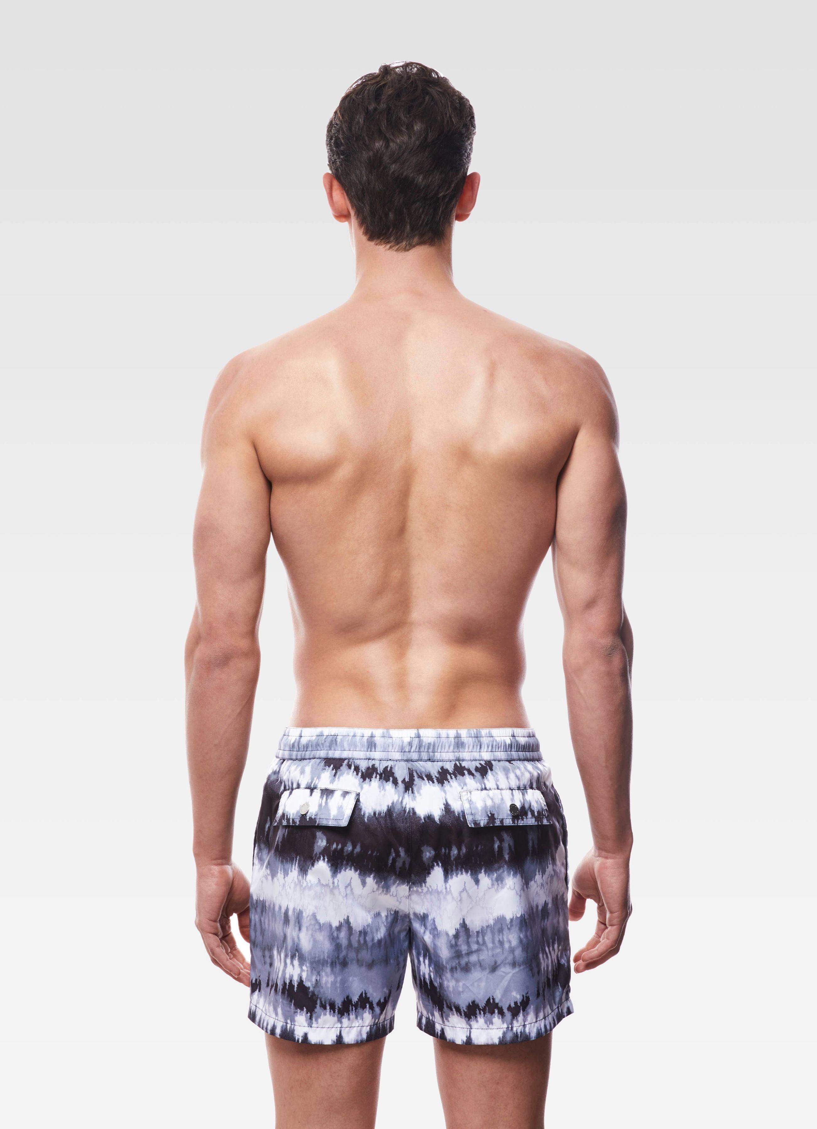 SWIM SHORTS REGULAR ELECTRIC BLACK DYED GEMINI