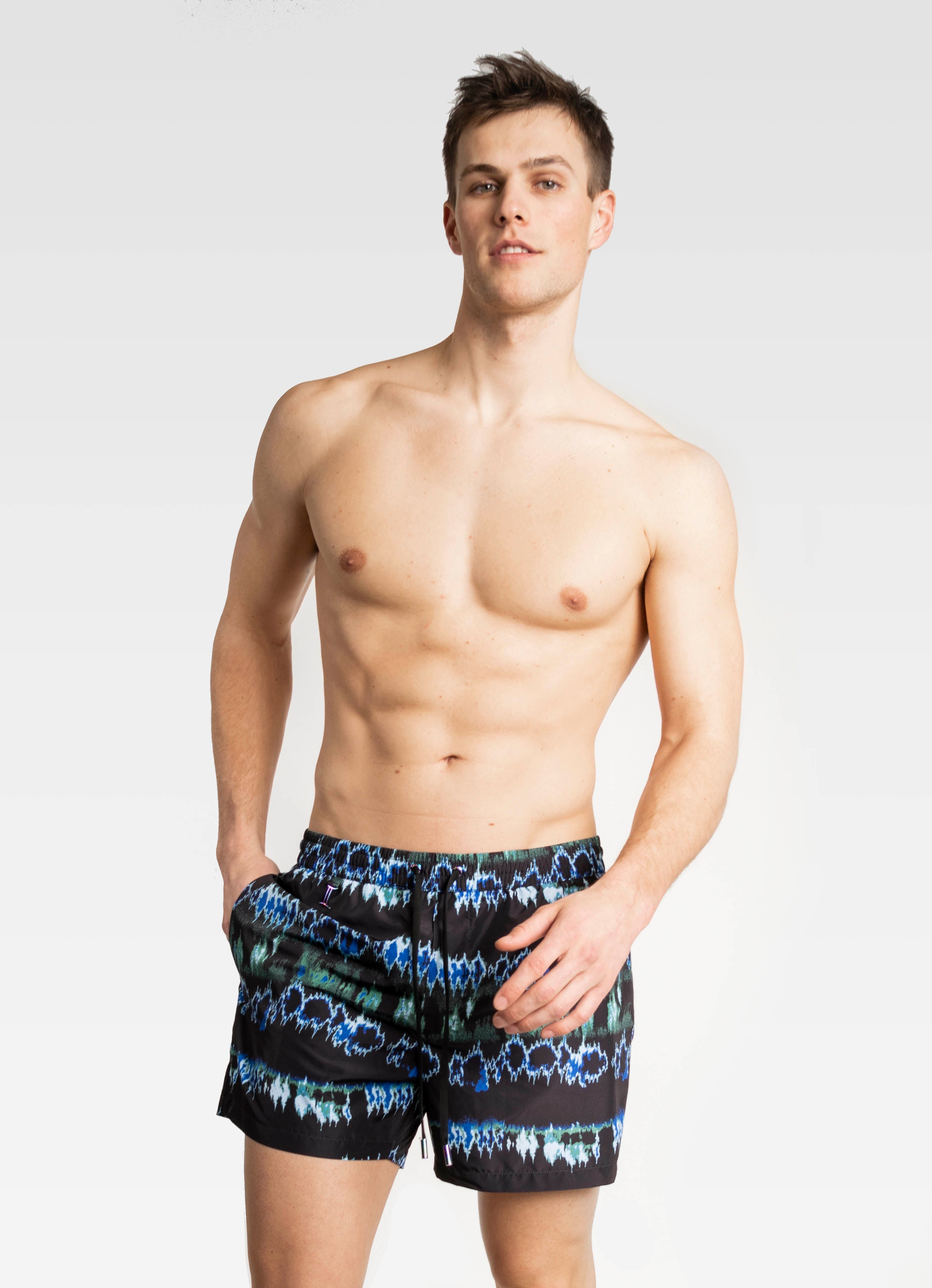SWIM SHORTS REGULAR ELECTRIC BLUE DYED GEMINI