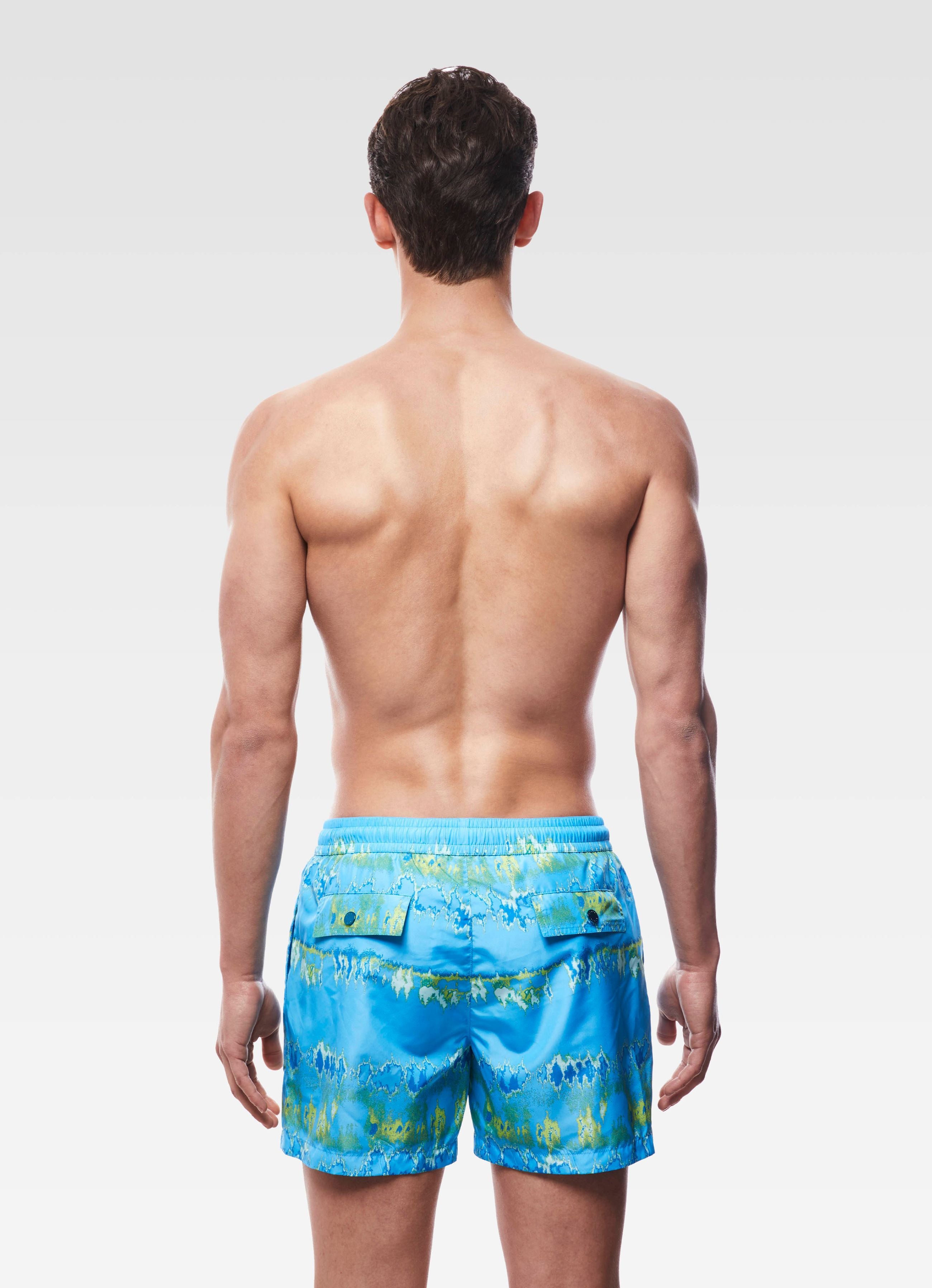 SWIM SHORTS REGULAR LIGHT BLUE DYED GEMINI
