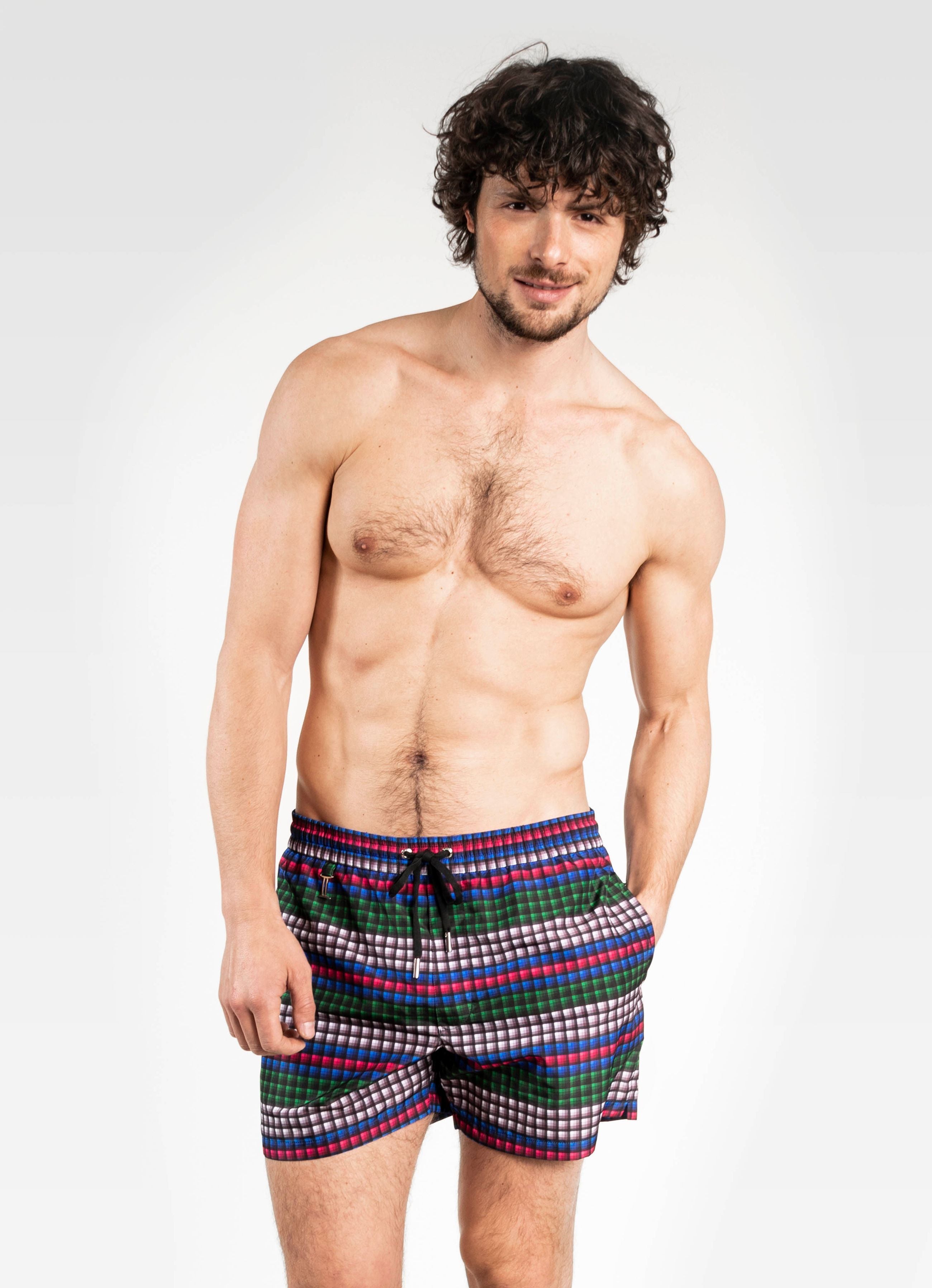 SWIM SHORTS REGULAR OPTICAL MULTICOLOR GEMINI