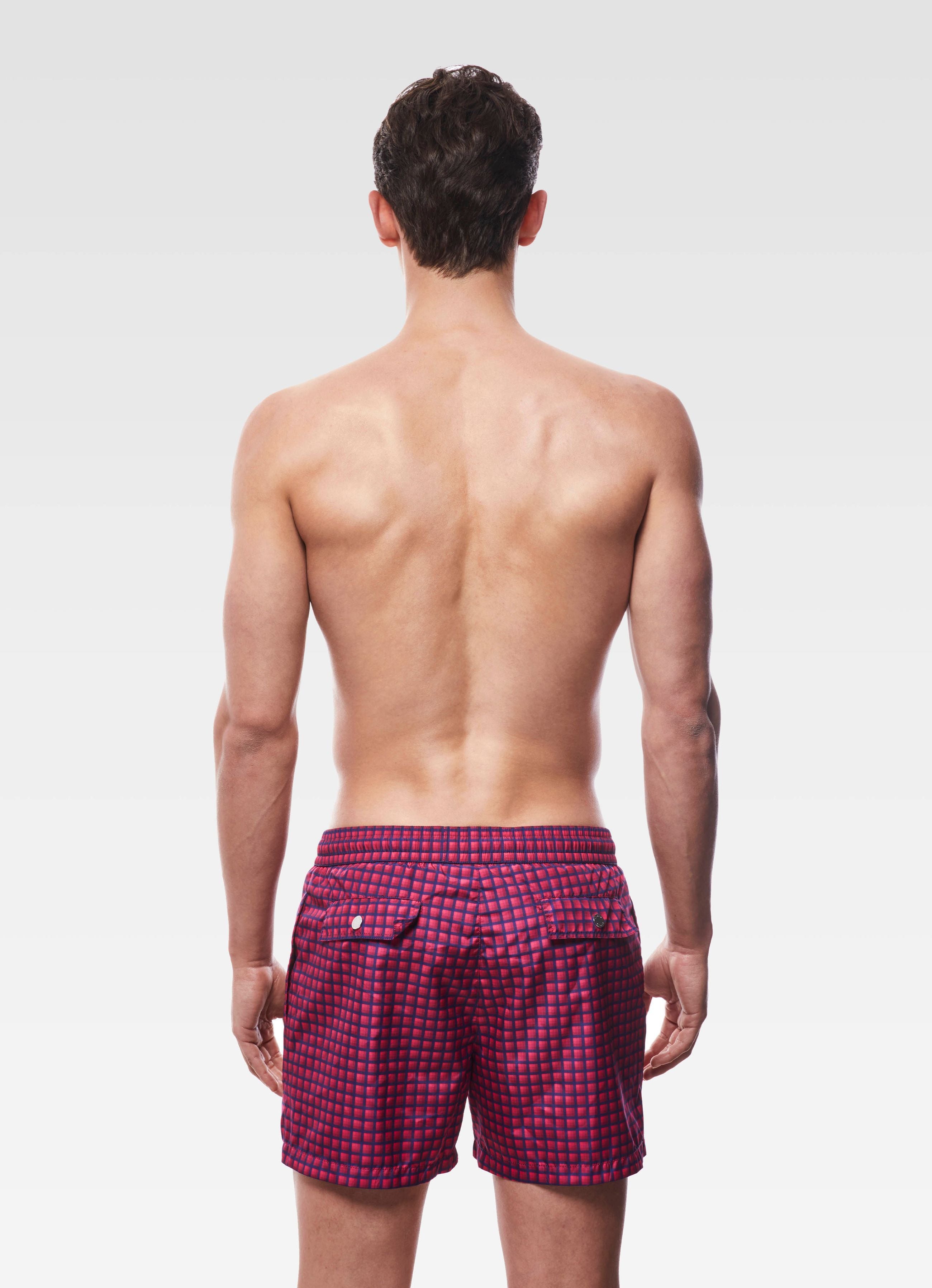 SWIM SHORTS REGULAR OPTICAL RED GEMINI