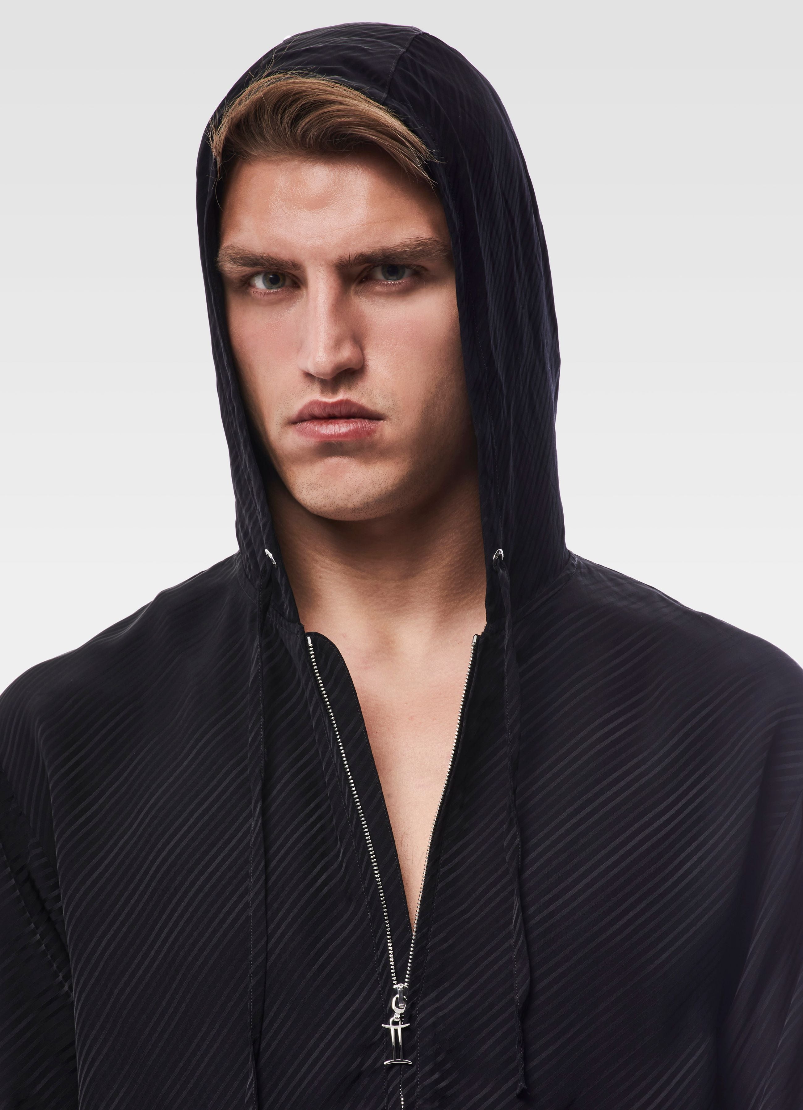 VISCOSE HOODIE BLACK GEMINI