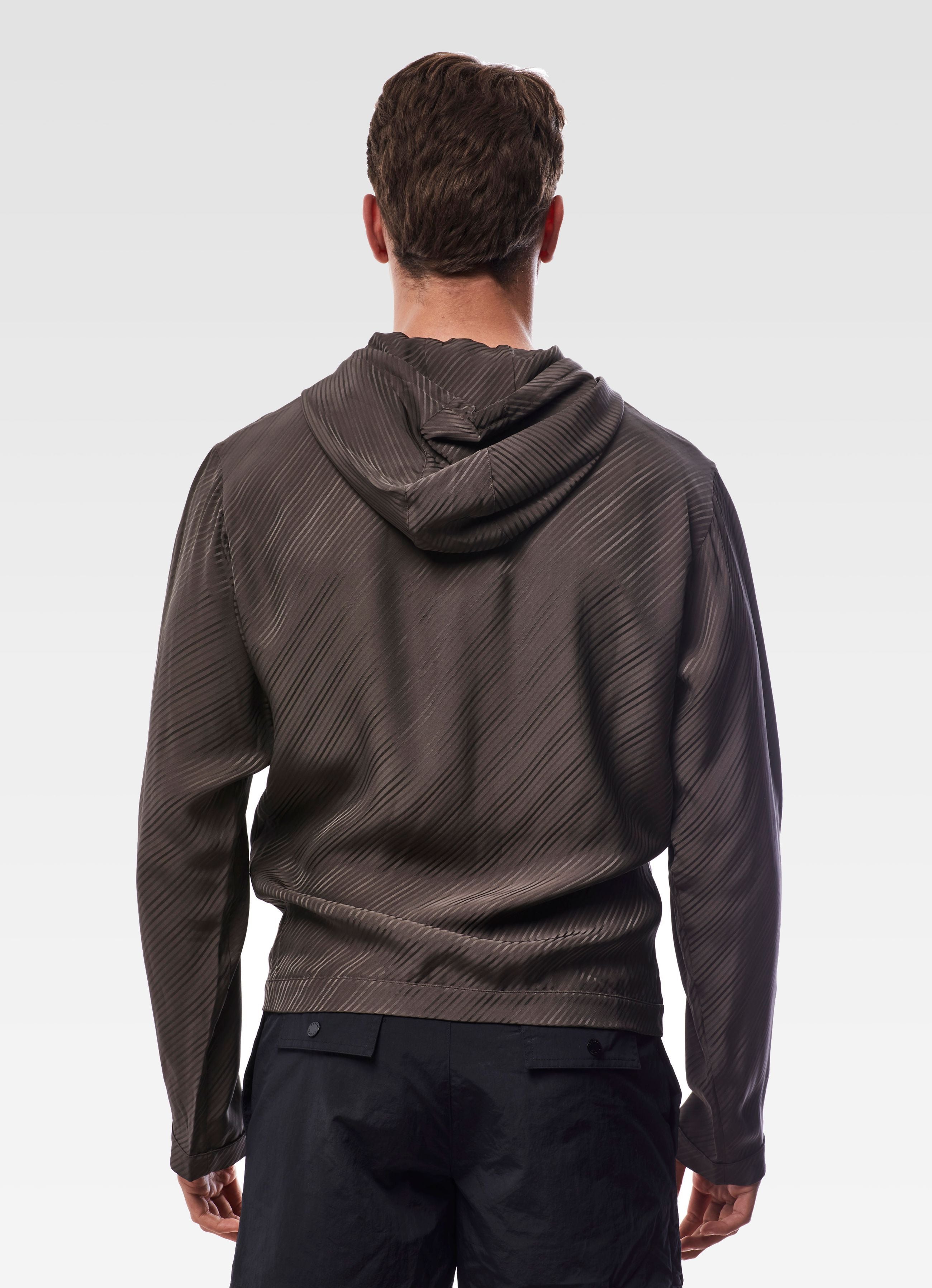 VISCOSE HOODIE BROWN GEMINI