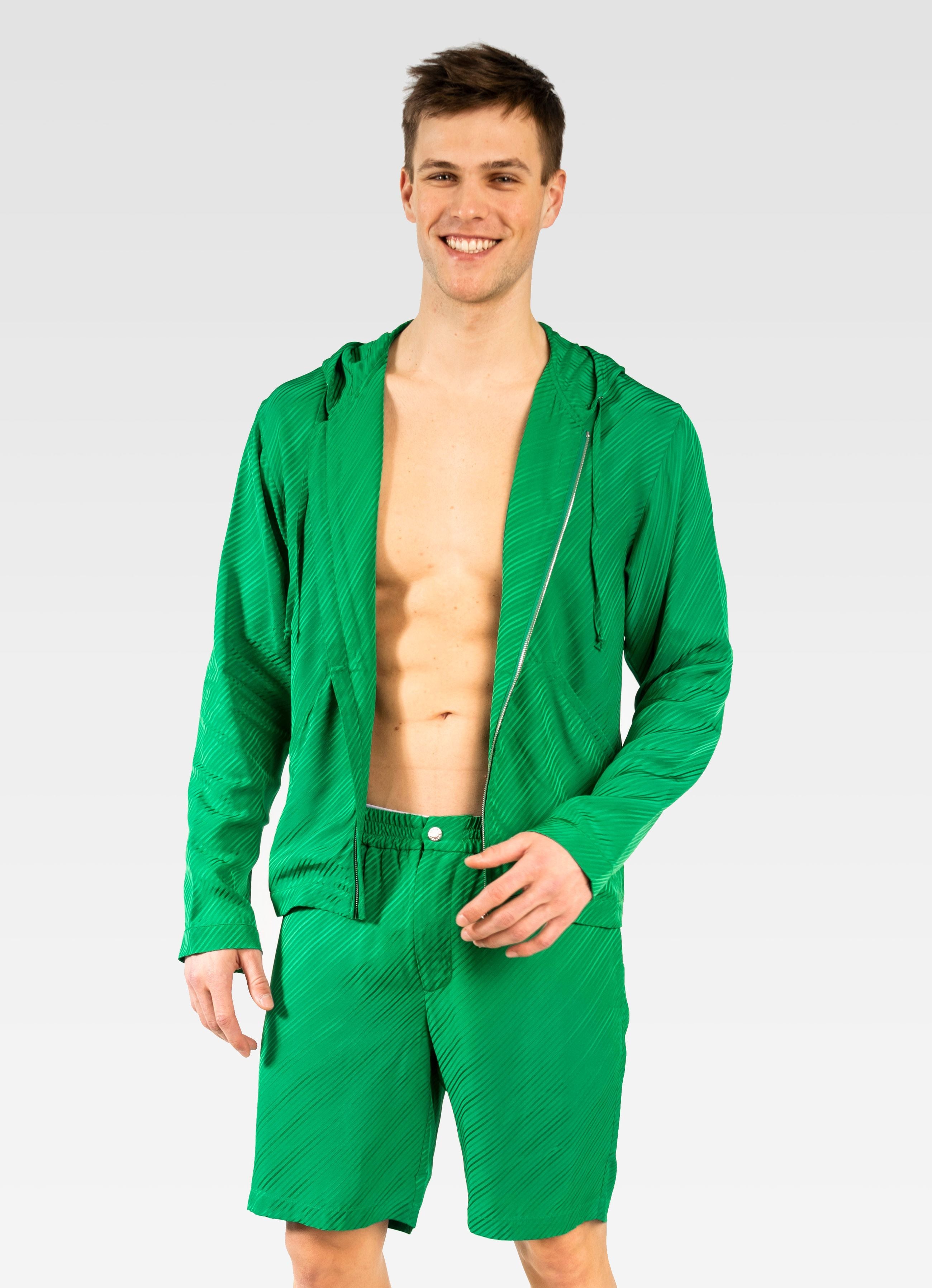 VISCOSE HOODIE JOLLY GREEN GEMINI