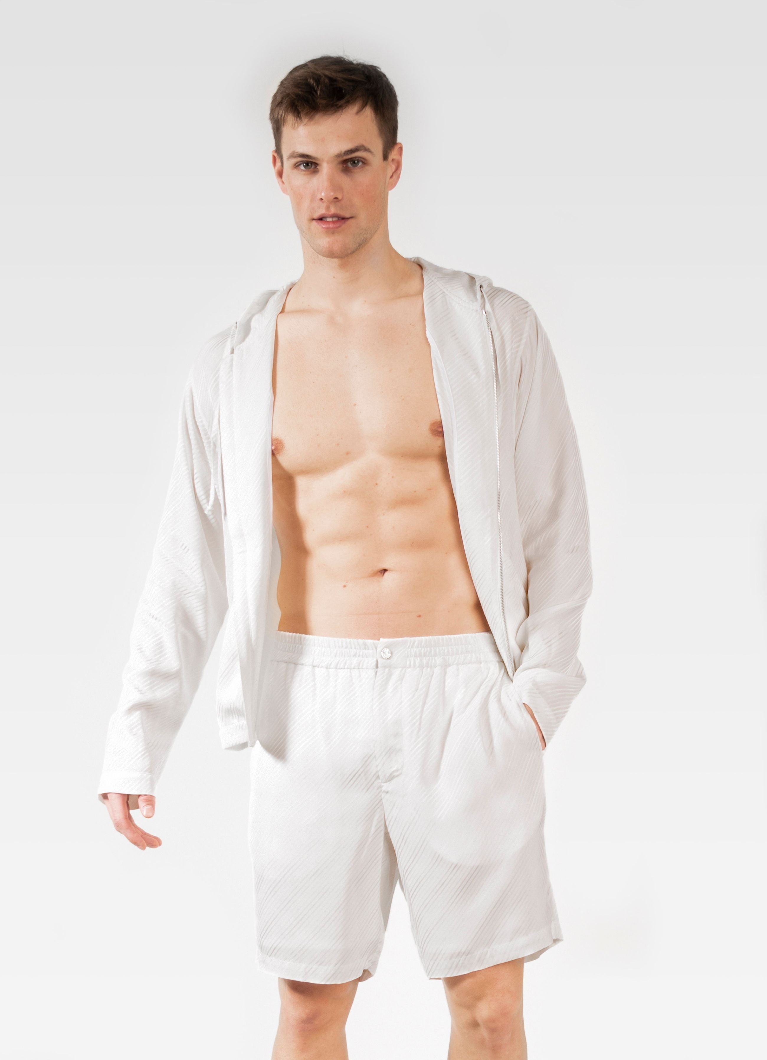 VISCOSE HOODIE WHITE GEMINI