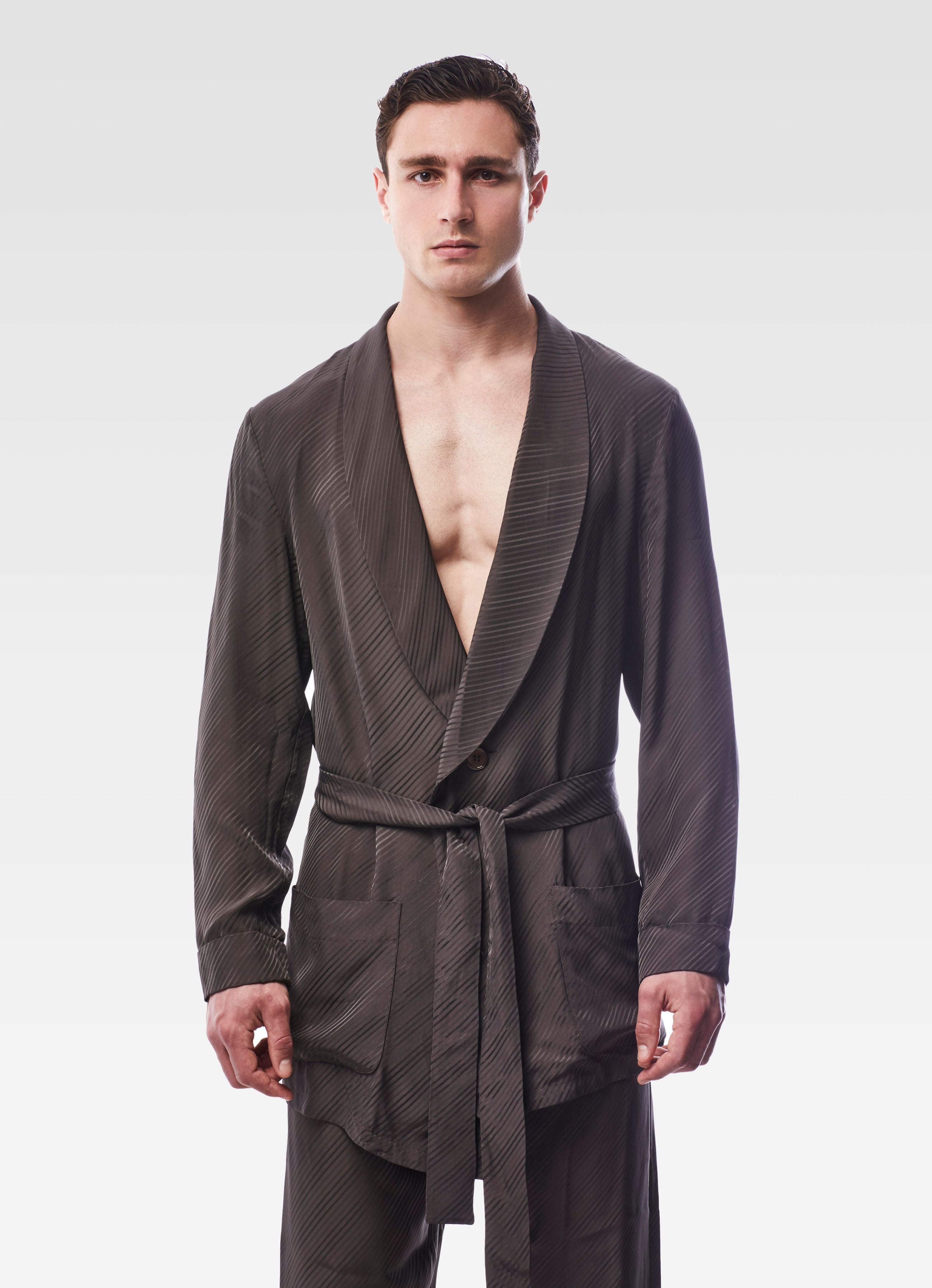 VISCOSE KIMONO BROWN GEMINI