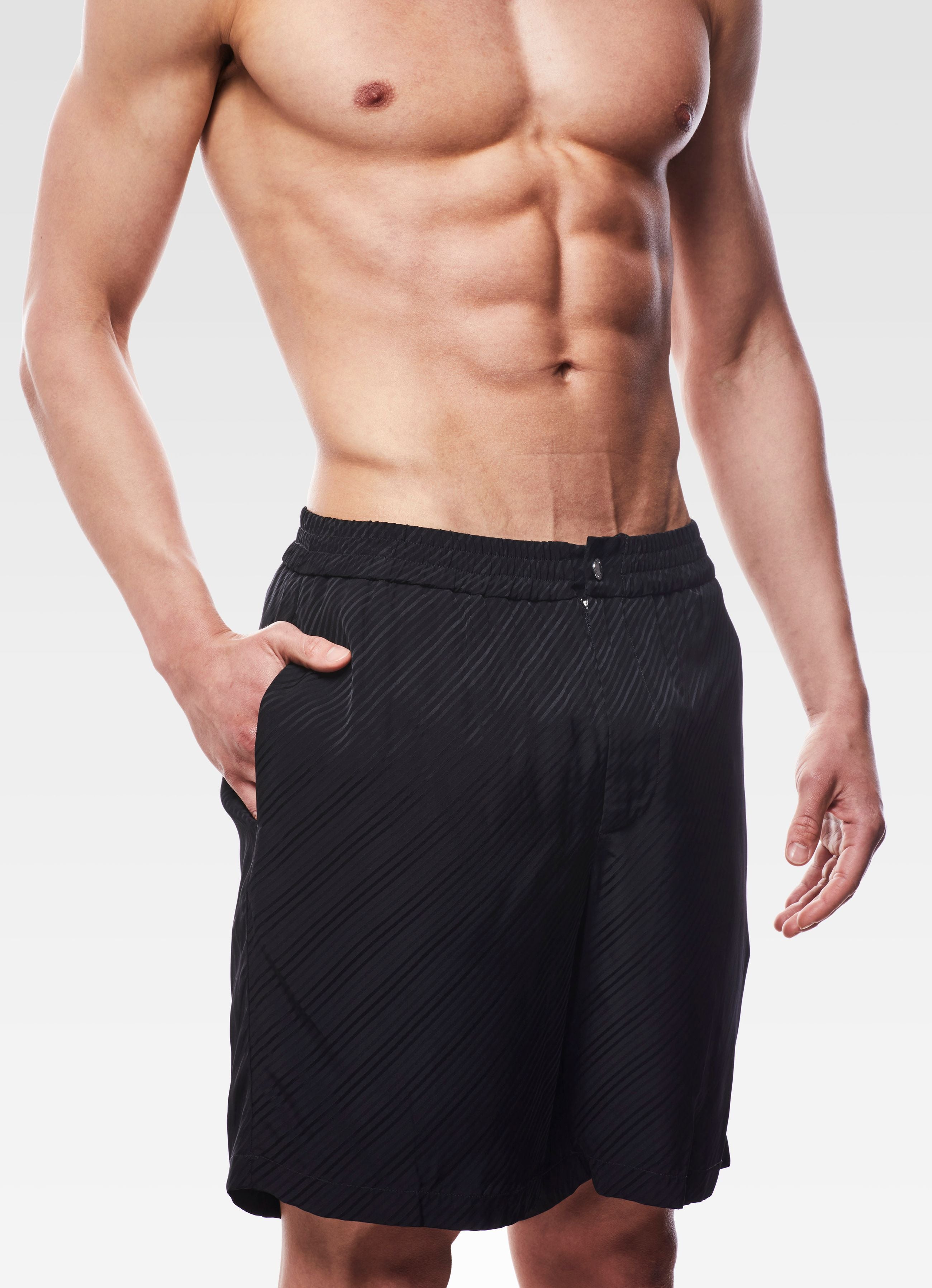 VISCOSE SHORTS BLACK GEMINI