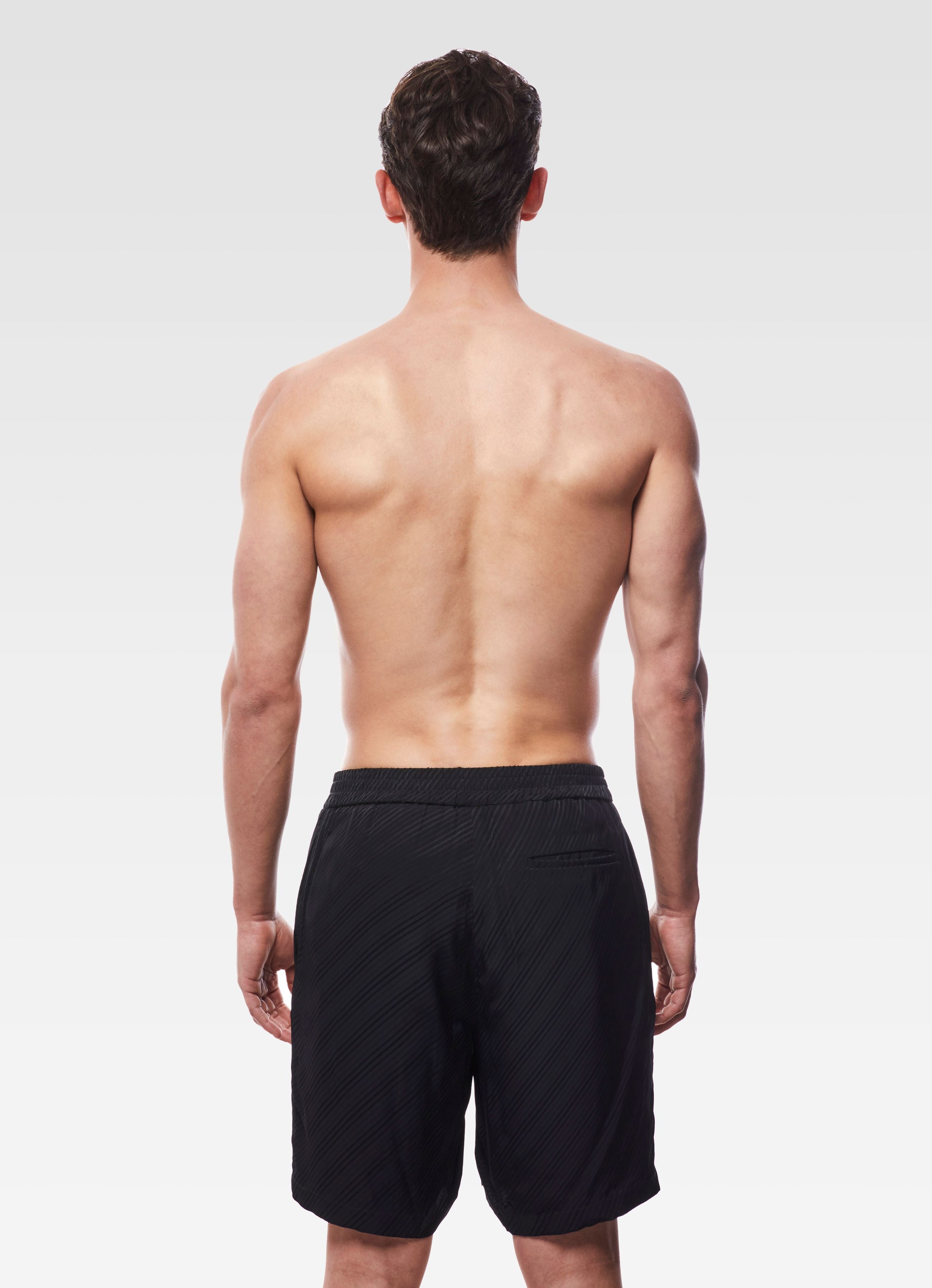 VISCOSE SHORTS BLACK GEMINI