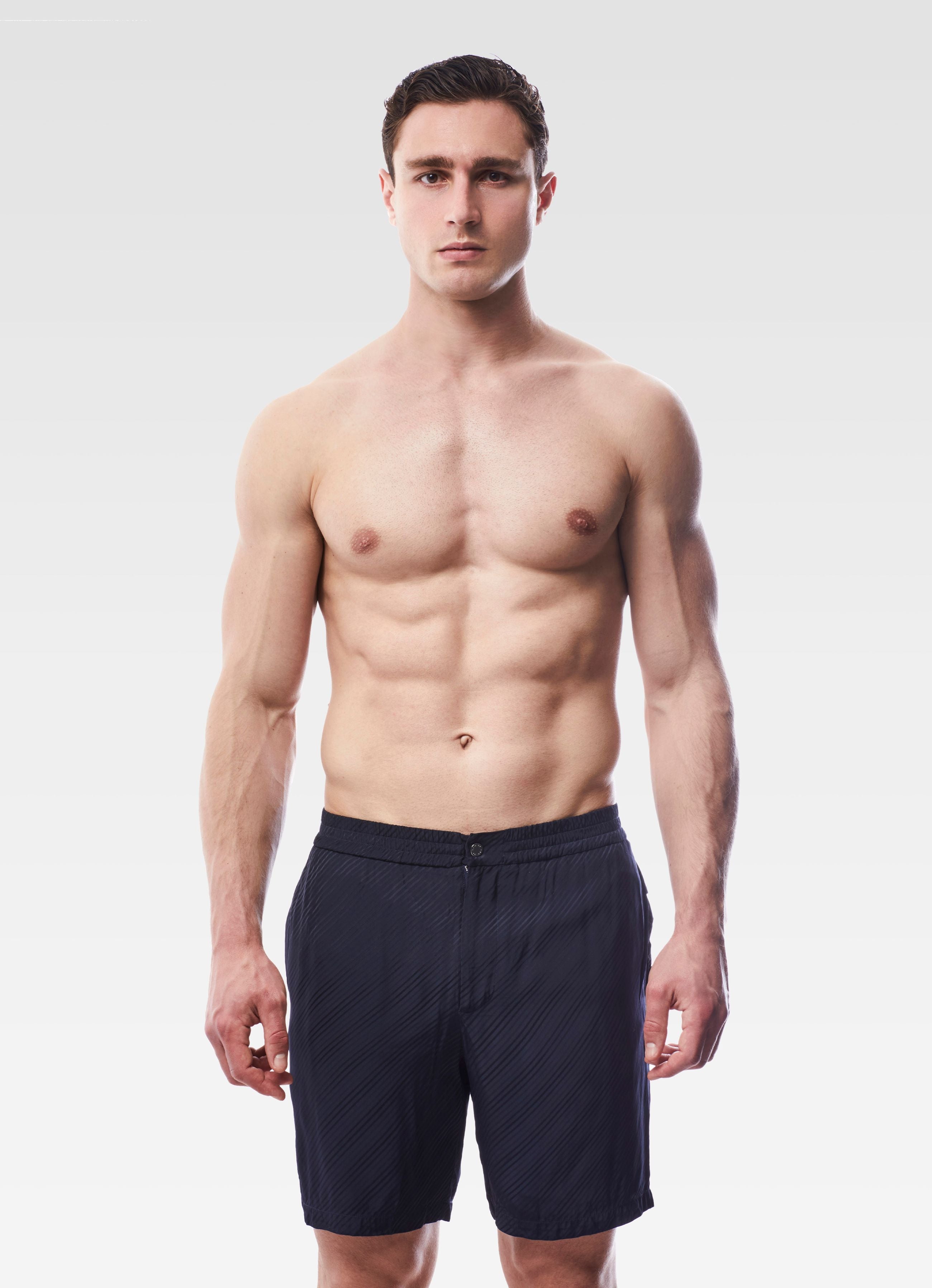 VISCOSE SHORTS BLUE GEMINI