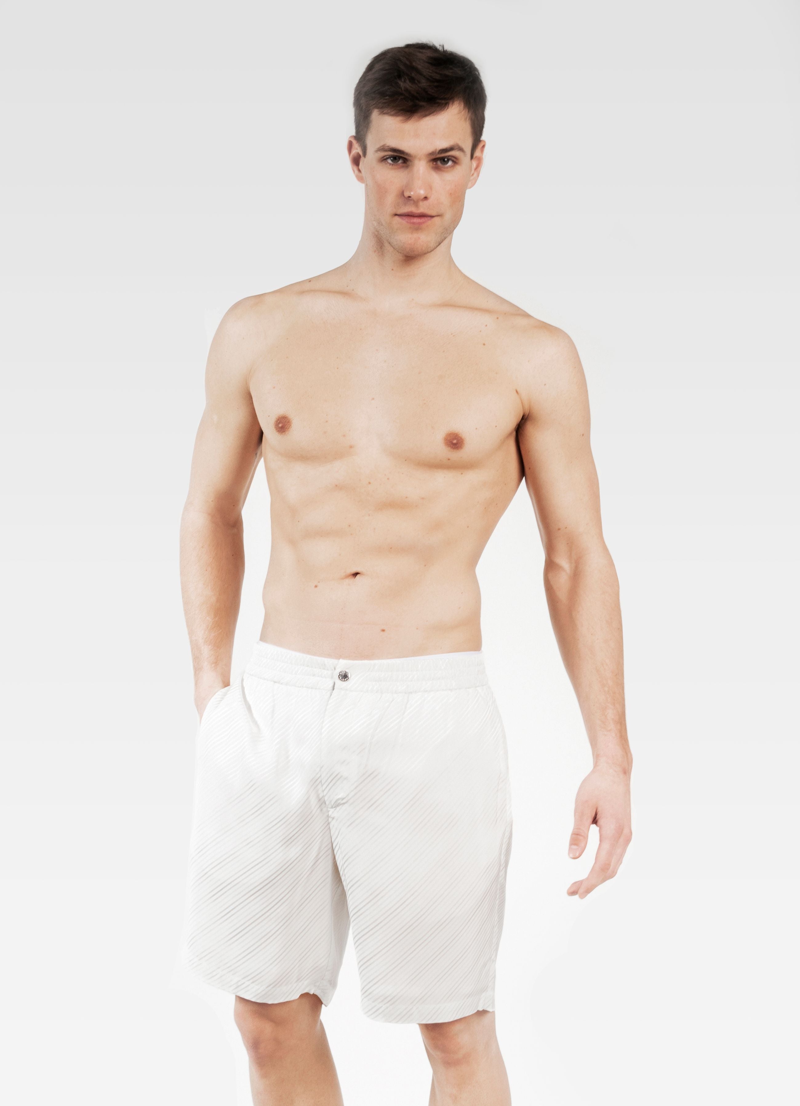 VISCOSE SHORTS WHITE GEMINI