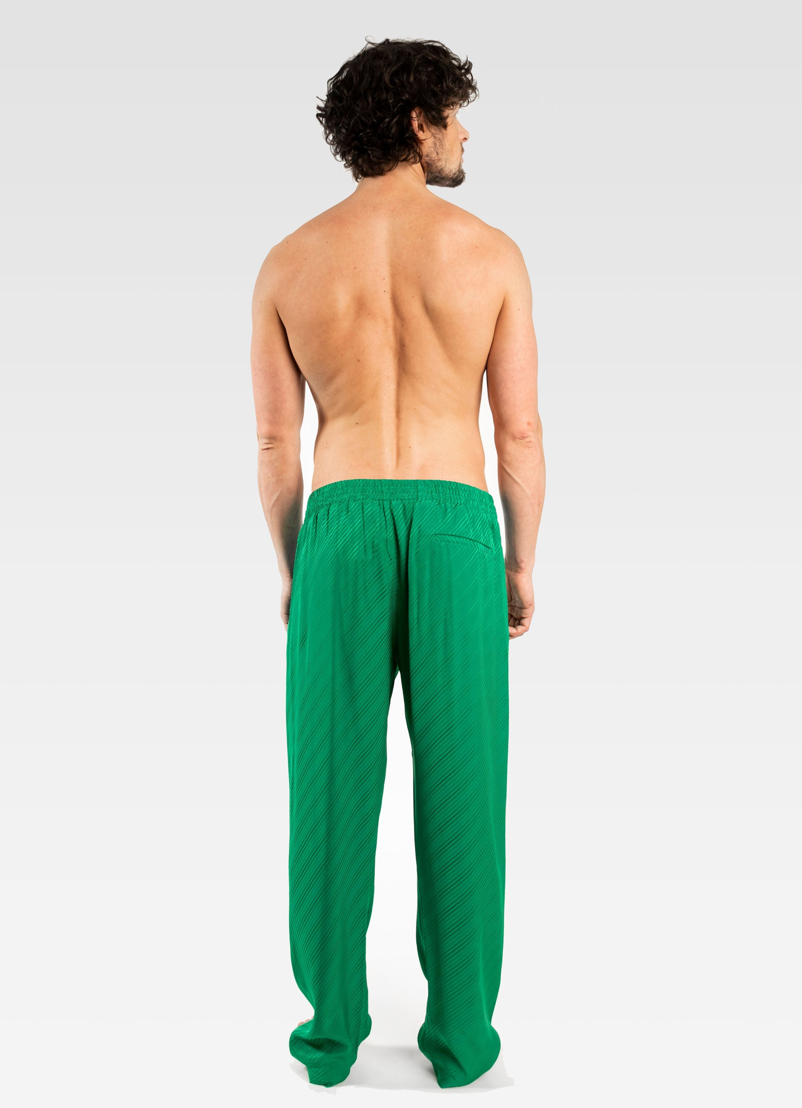 VISCOSE TROUSERS JOLLY GREEN GEMINI