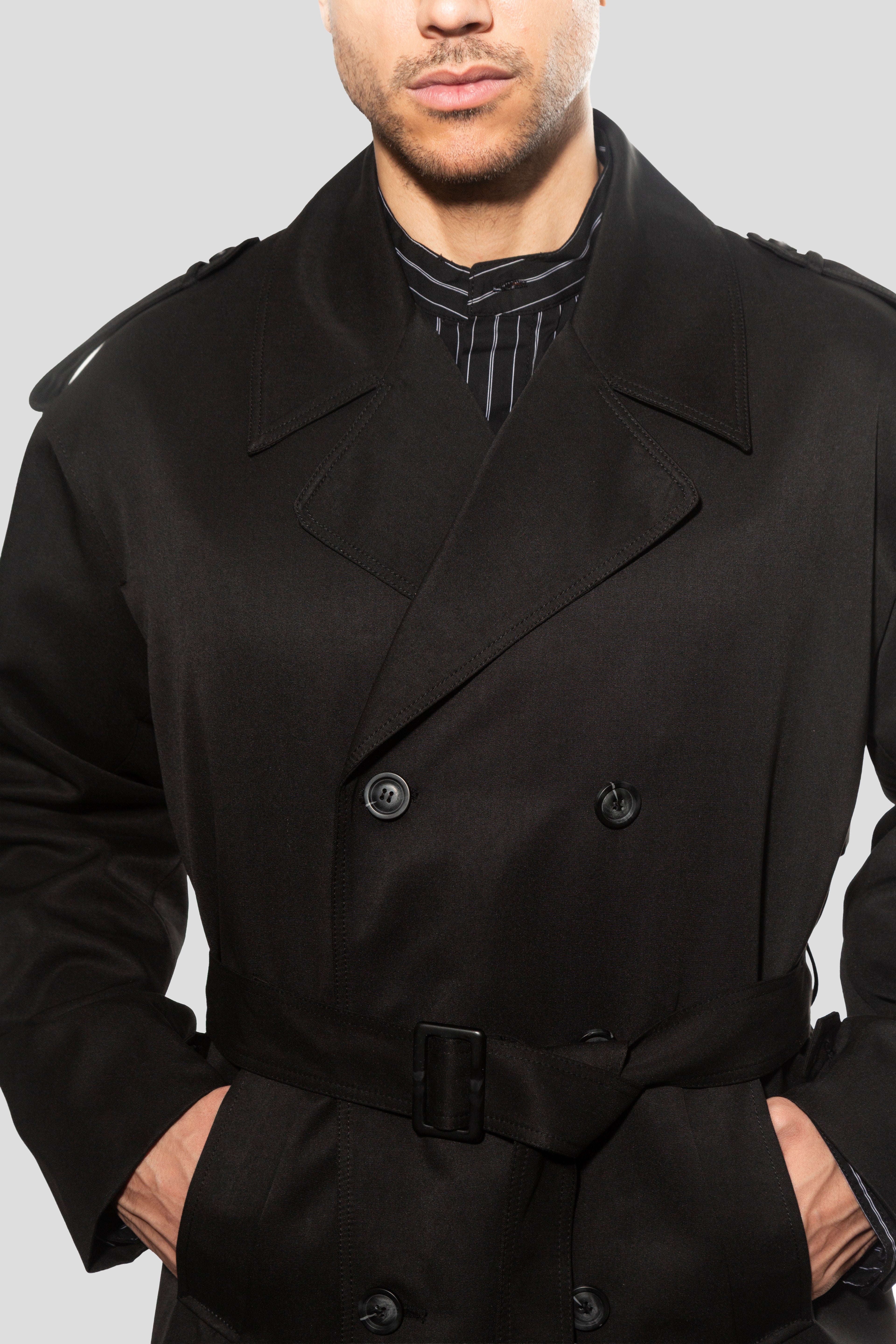 long trench-coat ceinturé