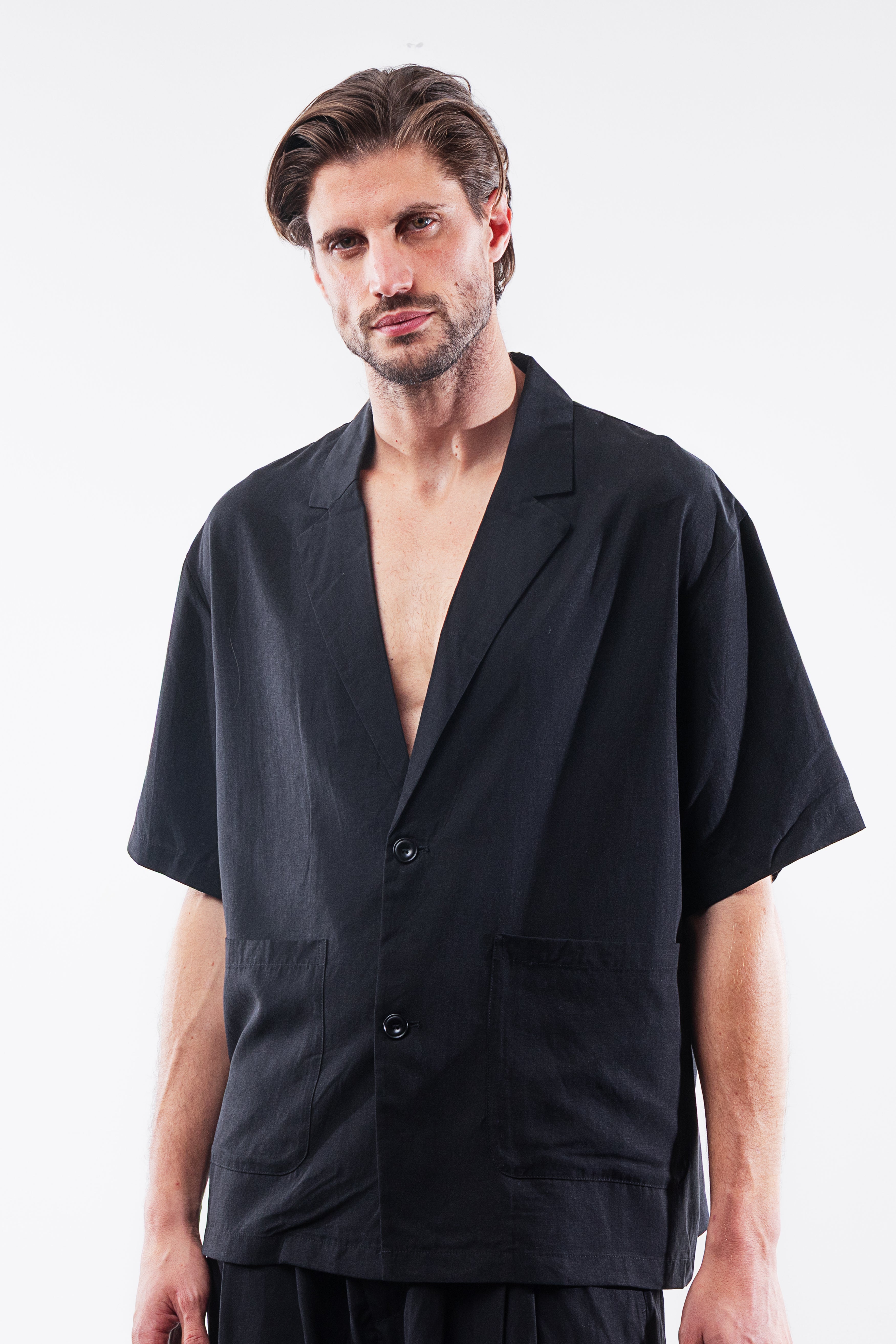 SHIRT SLEEVE JACKET BLACK