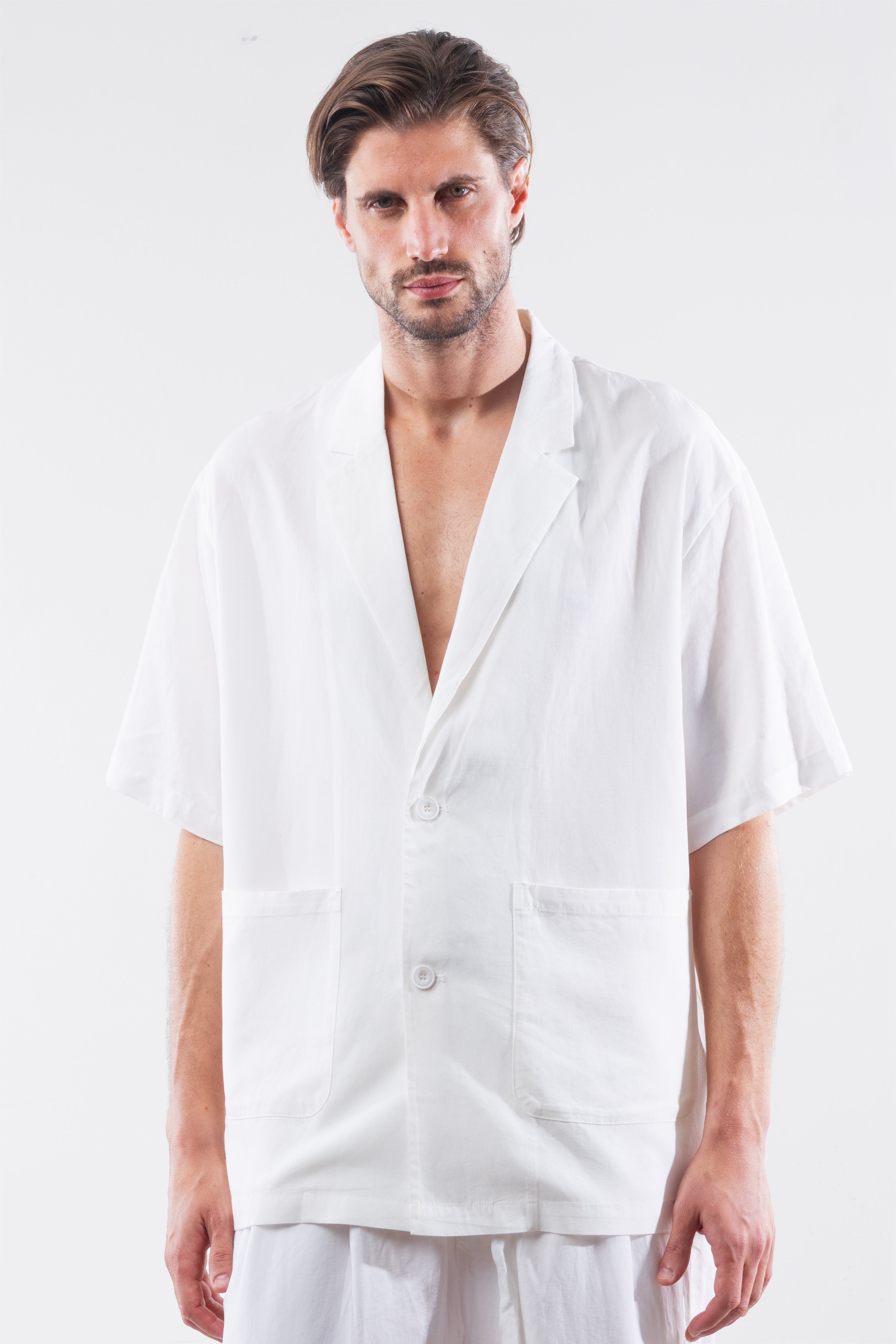 SHIRT SLEEVE JACKET WHITE