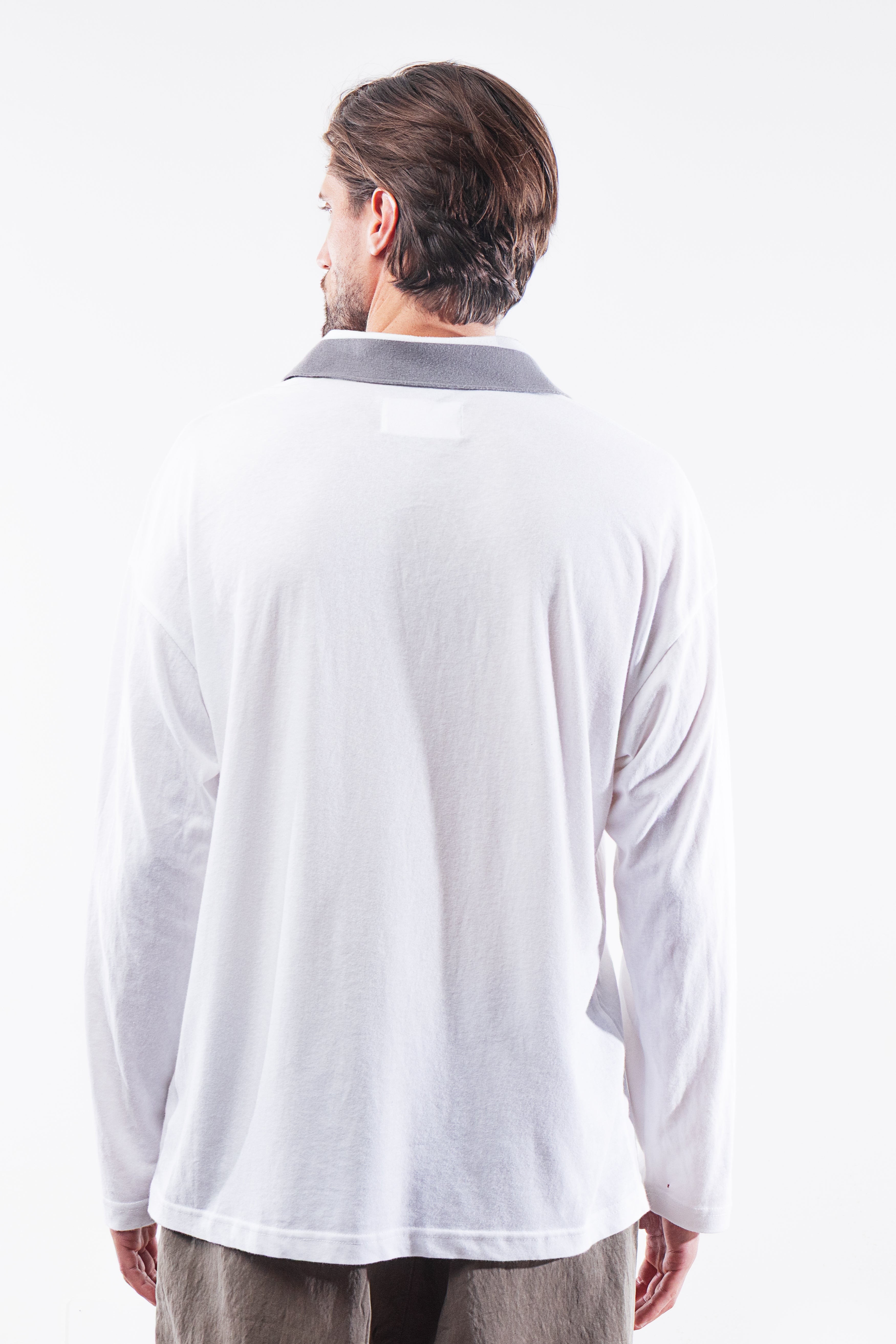 Soft touch cotton long sleeve Polo