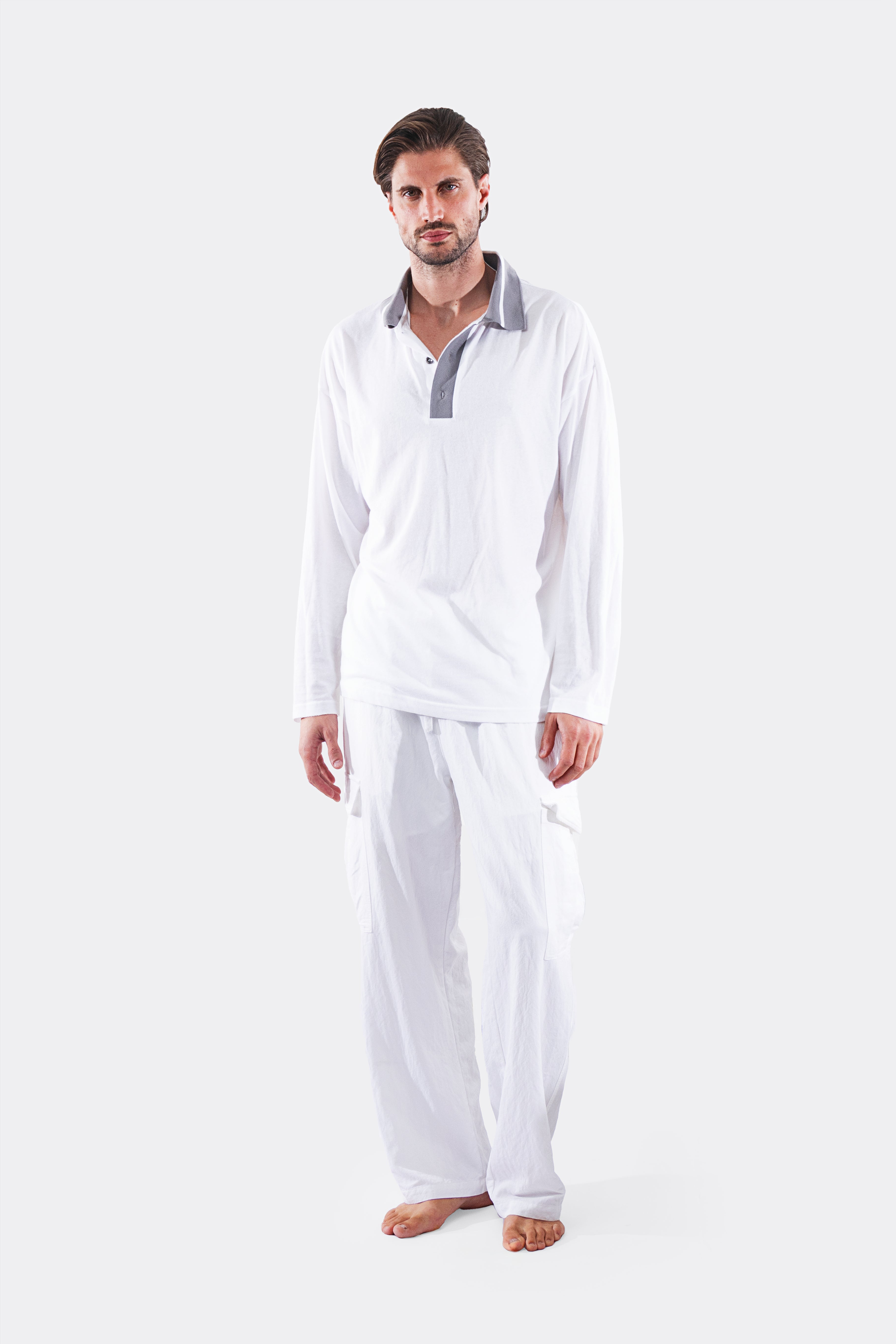 CARGO PANTS POCKETS WHITE