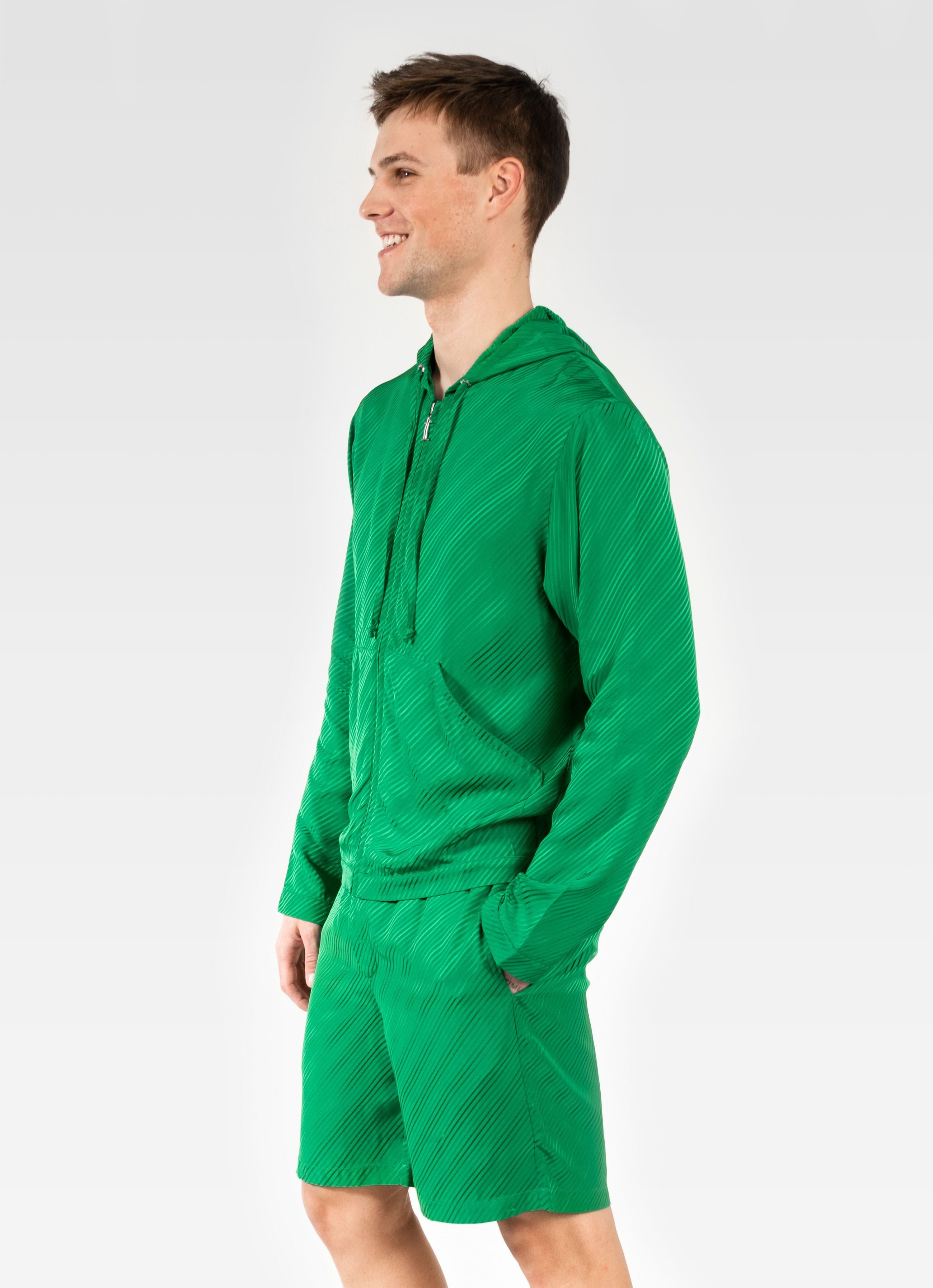 VISCOSE HOODIE JOLLY GREEN GEMINI