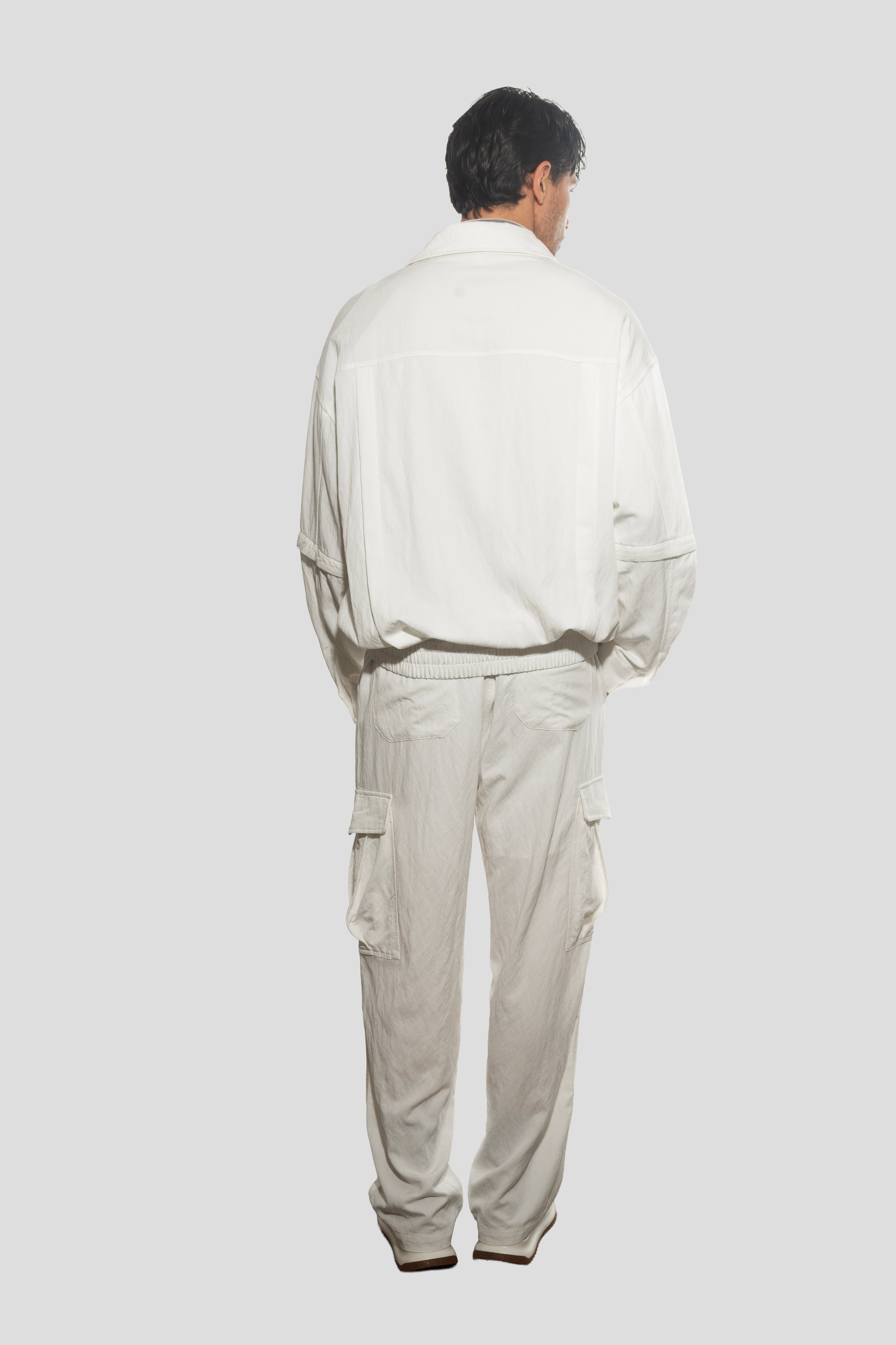 JACKET WITH DETACHABLE SLEEVES WHITE