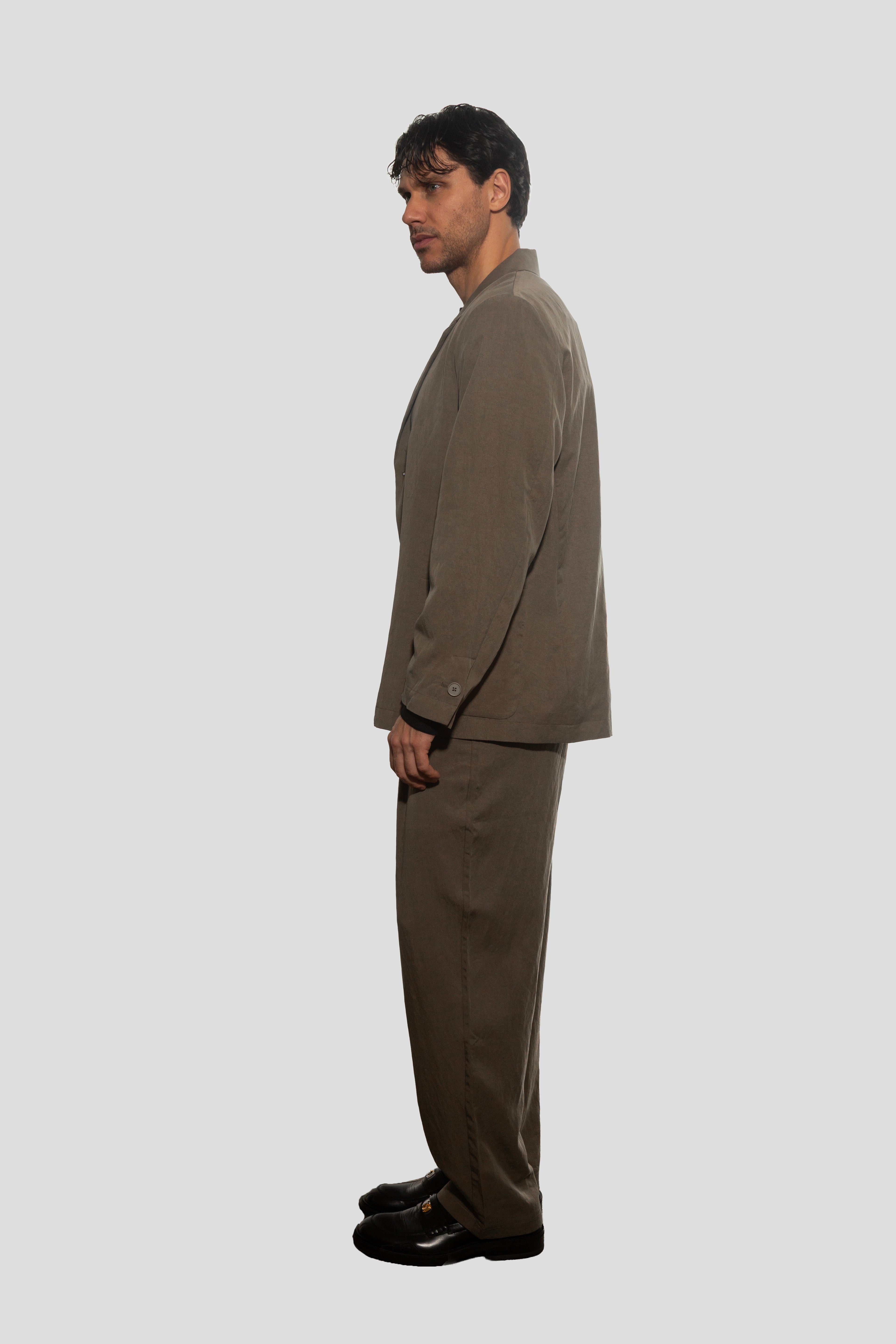 GIACCA CASUAL IN LYOCELL VERDE MILITARE