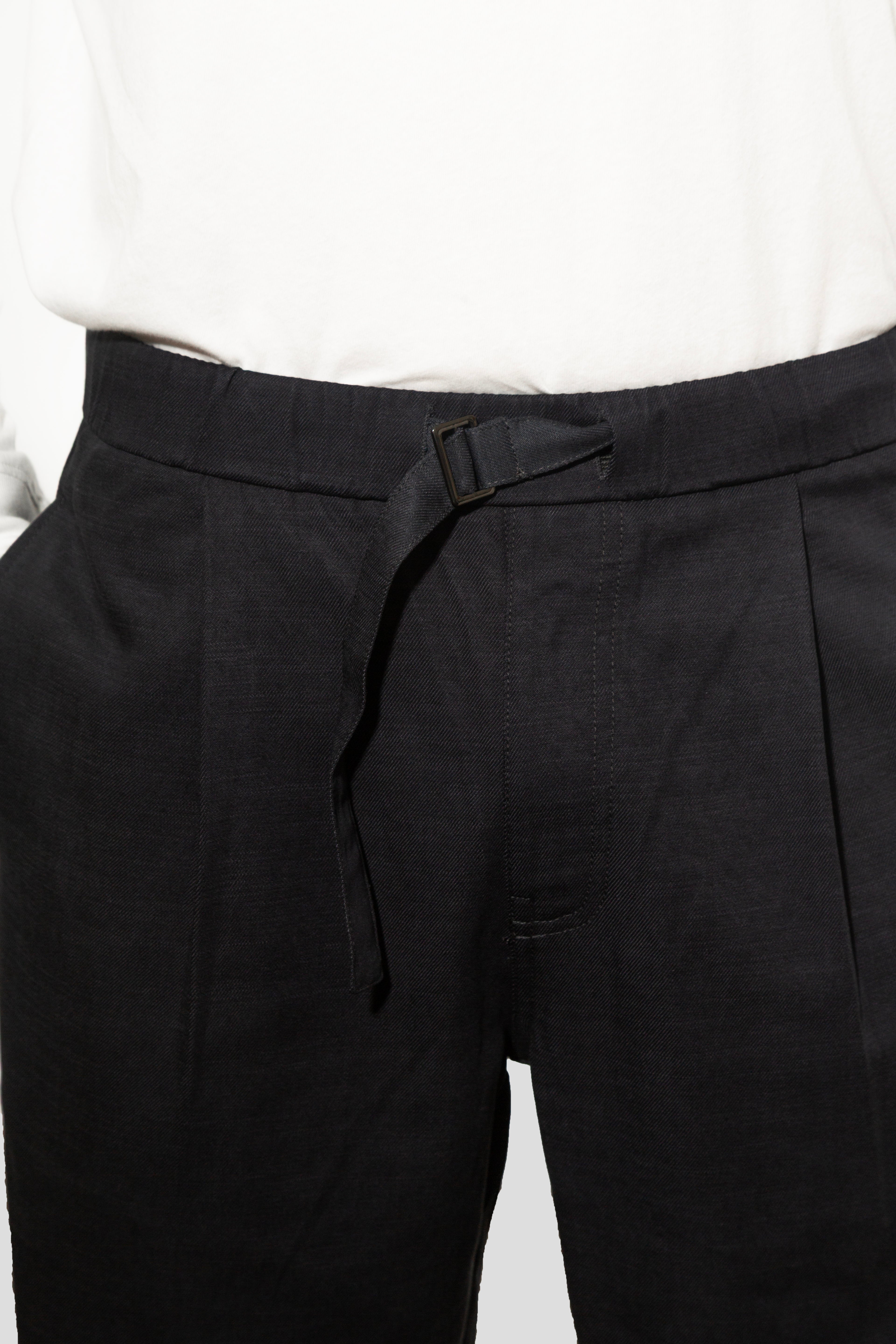 Pantaloni in misto cotone con coulisse